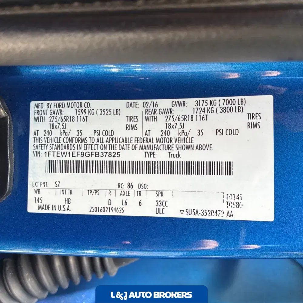 2016 Ford F-150 Lariat
