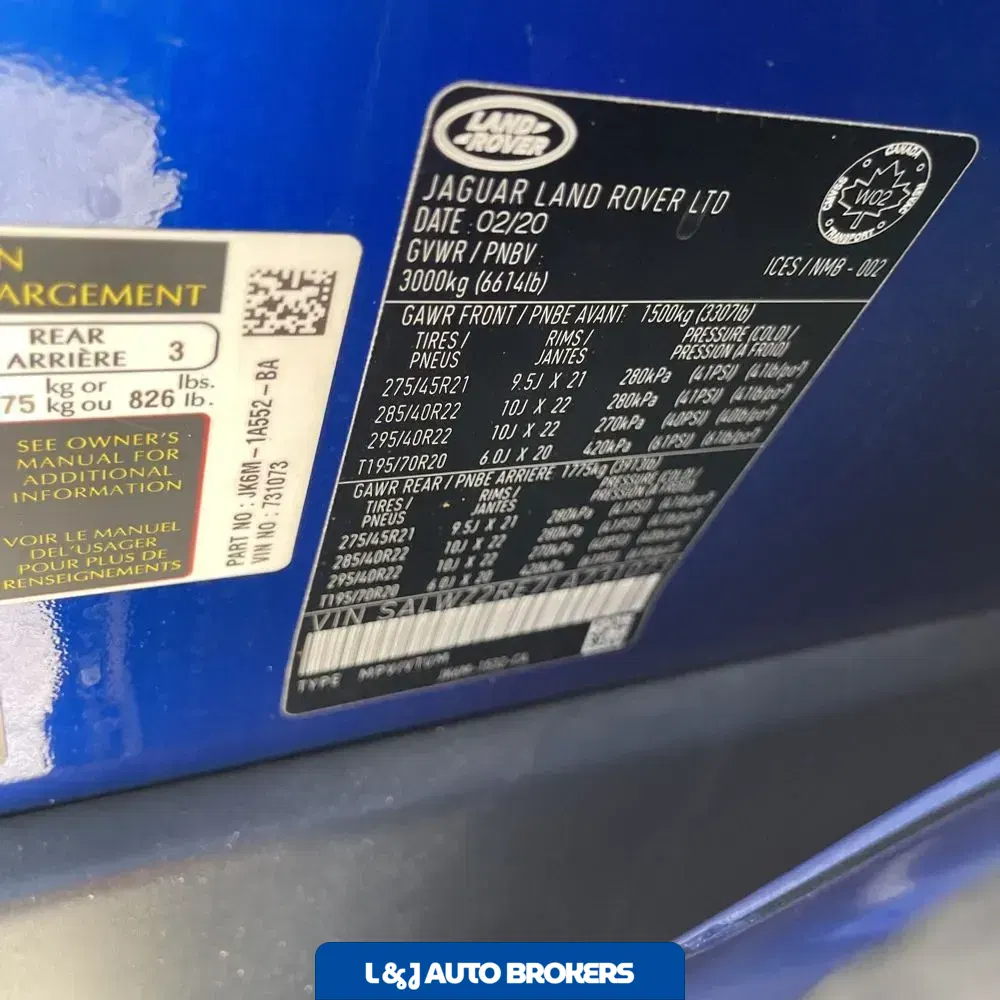 2020 Land Rover Range Rover Sport SVR