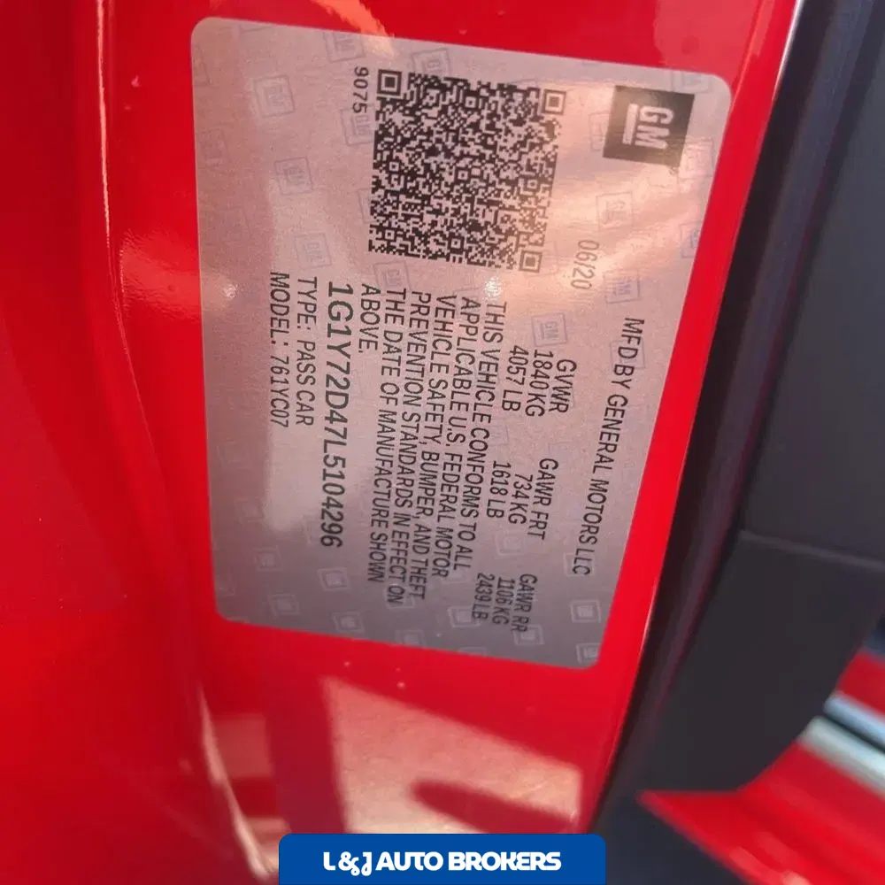 2020 Chevrolet Corvette Stingray