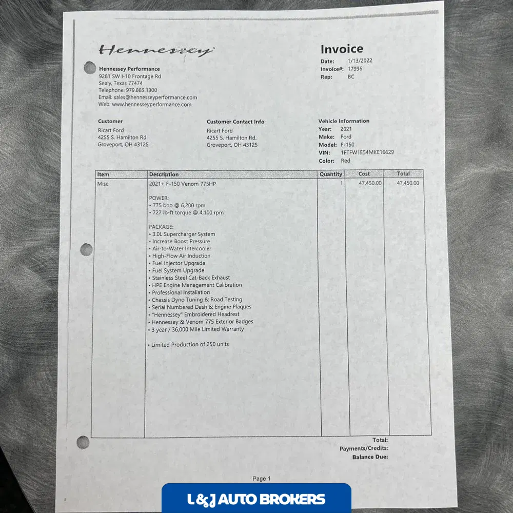 2021 Ford F-150 Hennessy Venom