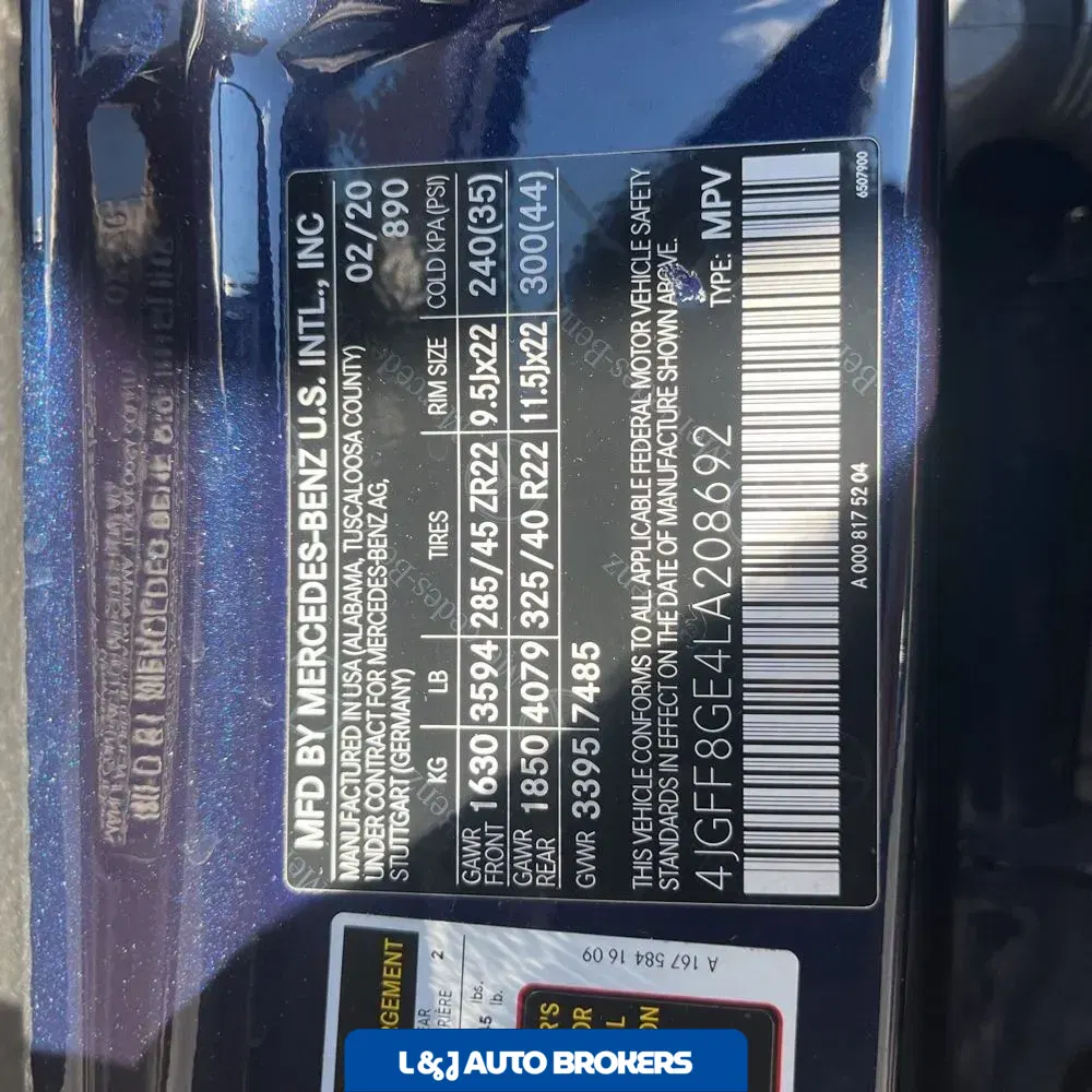 2020 Mercedes-Benz GLS GLS 580