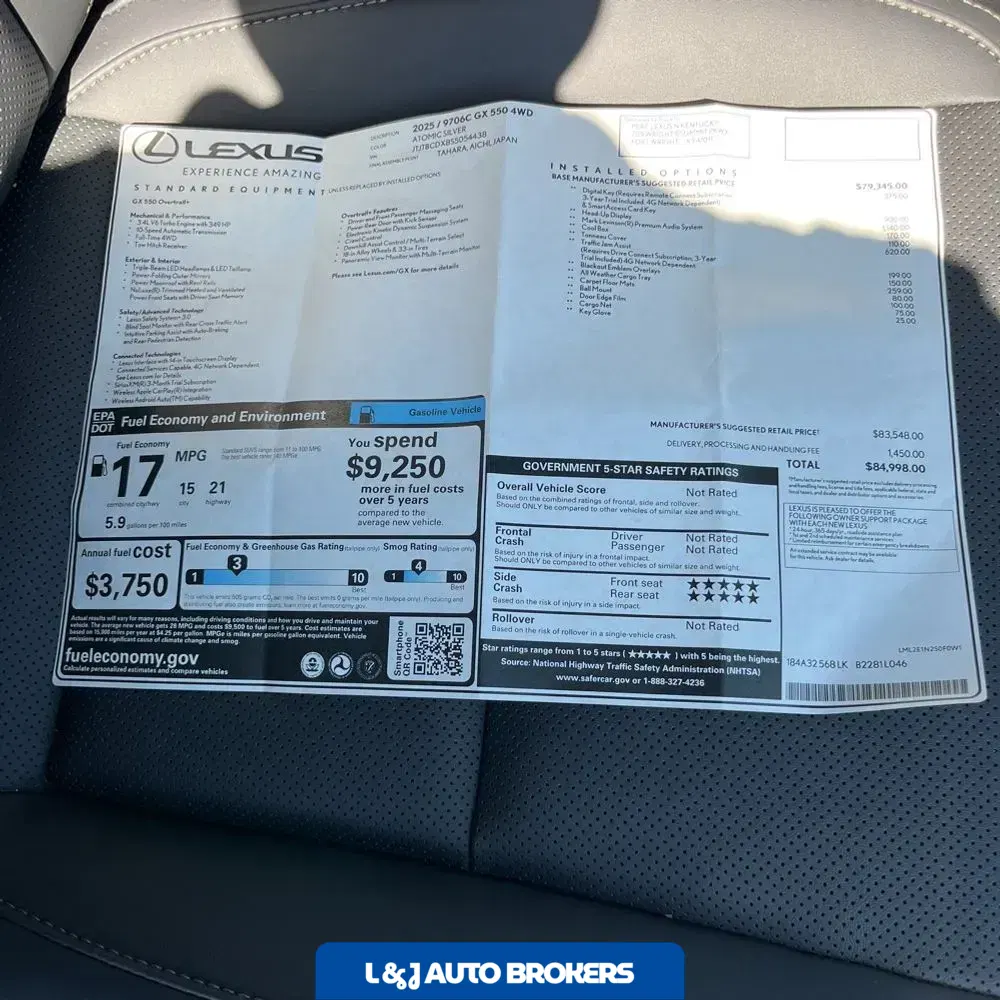2025 Lexus GX 550 Overtrail+