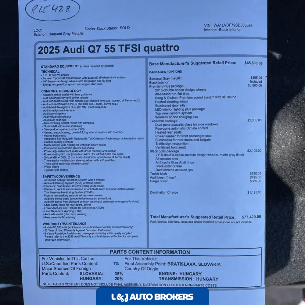 2025 Audi Q7 Premium Plus 55