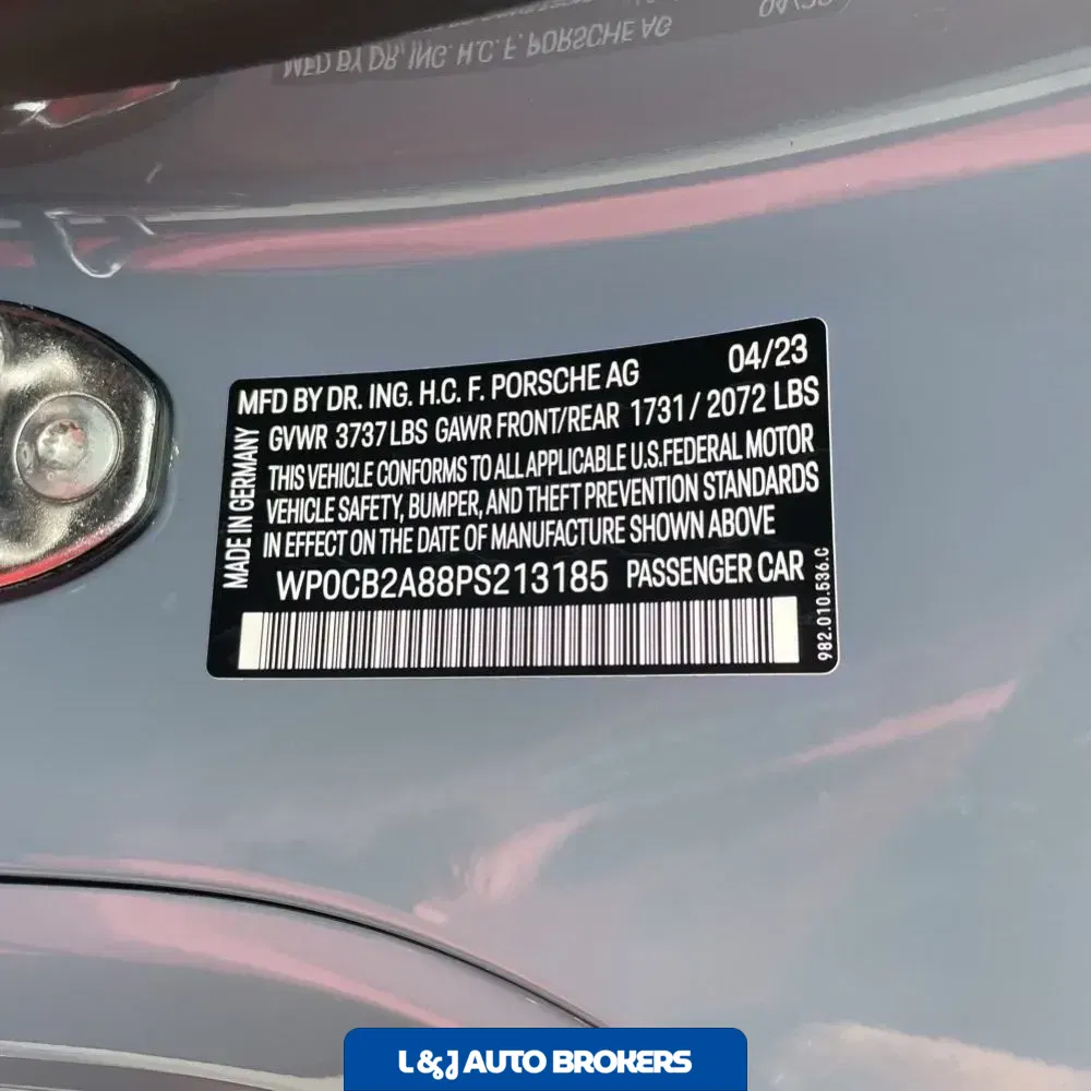 2023 Porsche 718 Boxster S