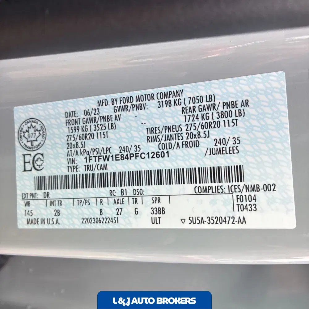 2023 Ford F150 Lariat