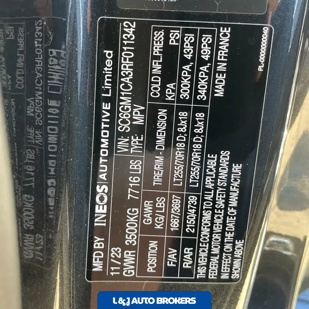 2024 INEOS Grenadier Base 4D SUV